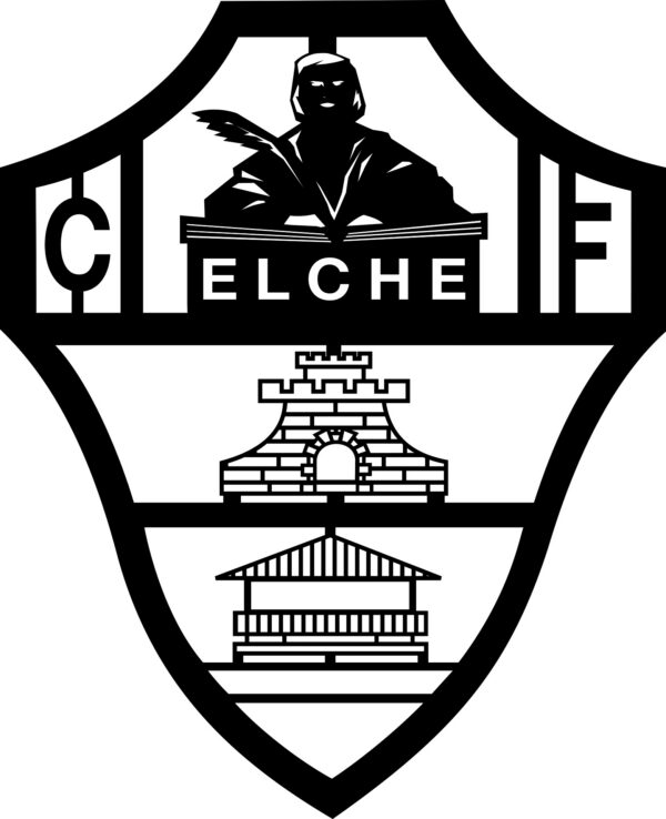 Cuadro Elche CF – 1 pieza, 30 × 37 cm