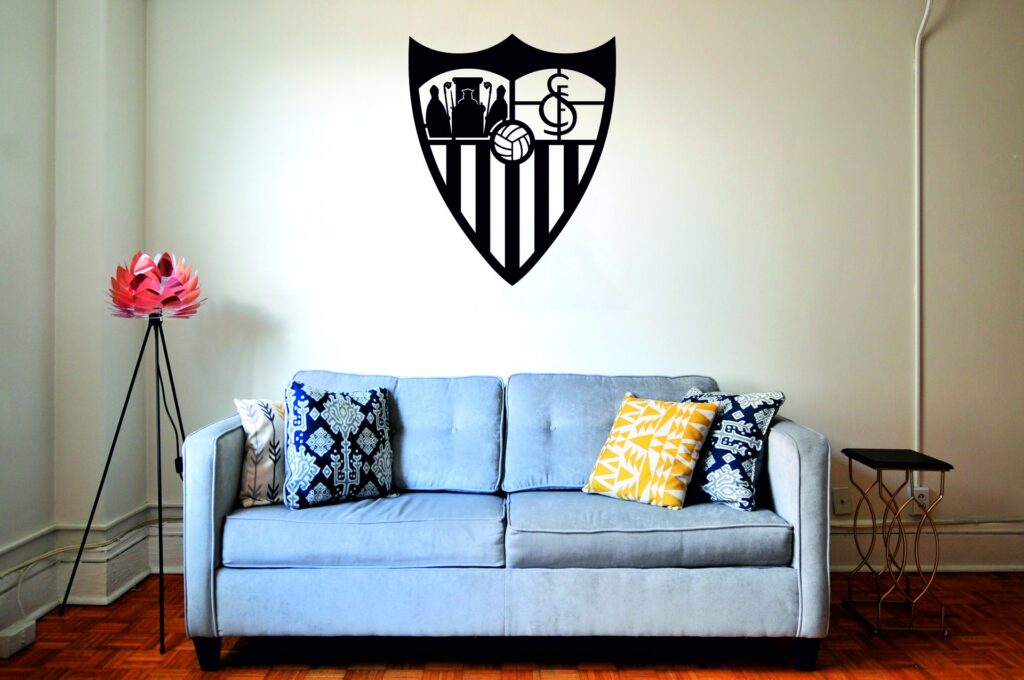 FONDO2SF Cuadro Sevilla FC – 1 pieza, 30 × 37 cm