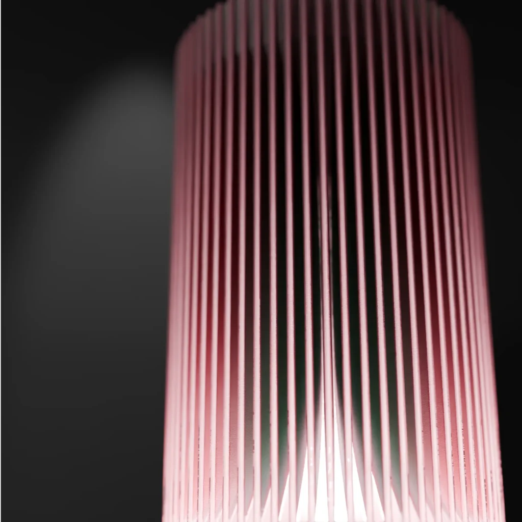 Lámpara Prisma - acanalada con luz interior