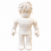 Figura de avatar personalizada 3D sin pintar en un entorno creativo