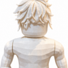 Detalle de impresión 3D de una figura de avatar personalizada sin pintar
