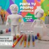 Figura de avatar personalizada 3D sin pintar con pinceles y pinturas